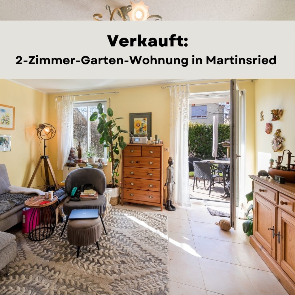 Wandl.Immobilien Matthias Wandl Immobilienmakler München Verkauft 2-Zimmer-Garten-Wohnung in Martinsried