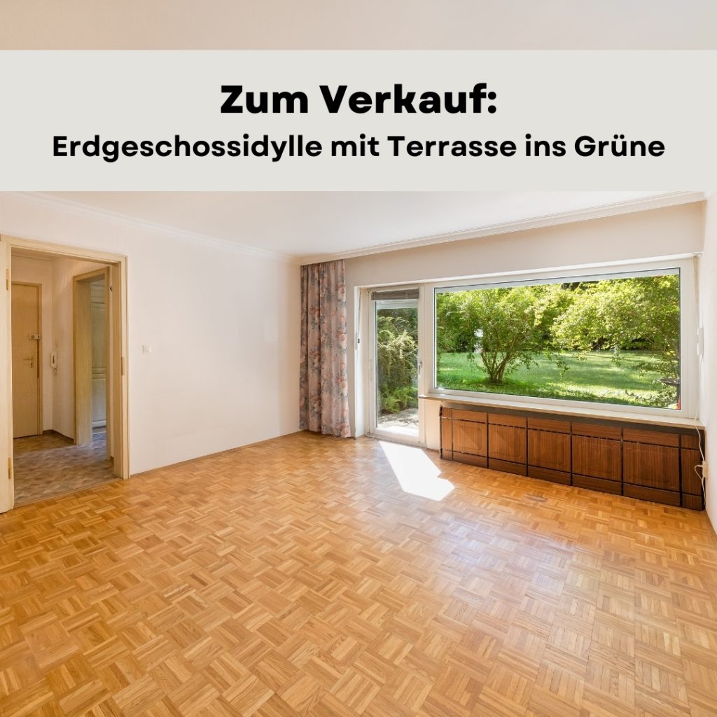 Wandl.Immobilien Matthias Wandl Immobilienmakler München Zum Verkauf: Erdgeschosswohnung mit Garten in München-Fürstenried