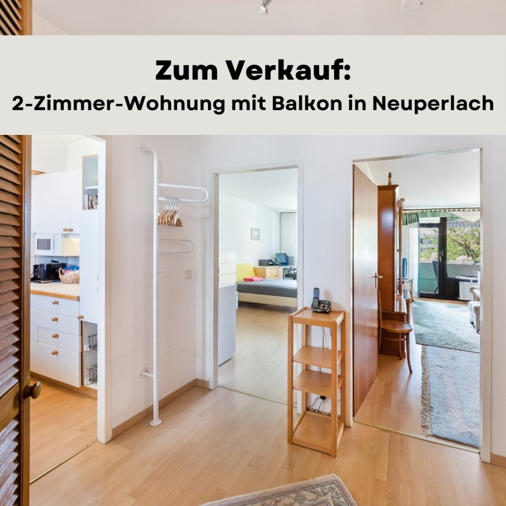 Wandl.Immobilien Matthias Wandl Immobilienmakler München Zum Verkauf: 2-Zimmer-Wohnung mit Balkon in Neuperlach
