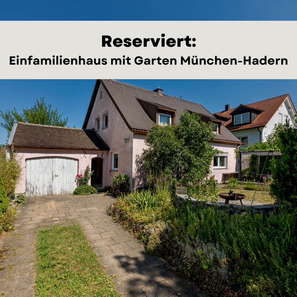Wandl.Immobilien Matthias Wandl Immobilienmakler München Zum Verkauf: Einfamilienhaus mit großem Garten in München-Hadern provisionsfrei