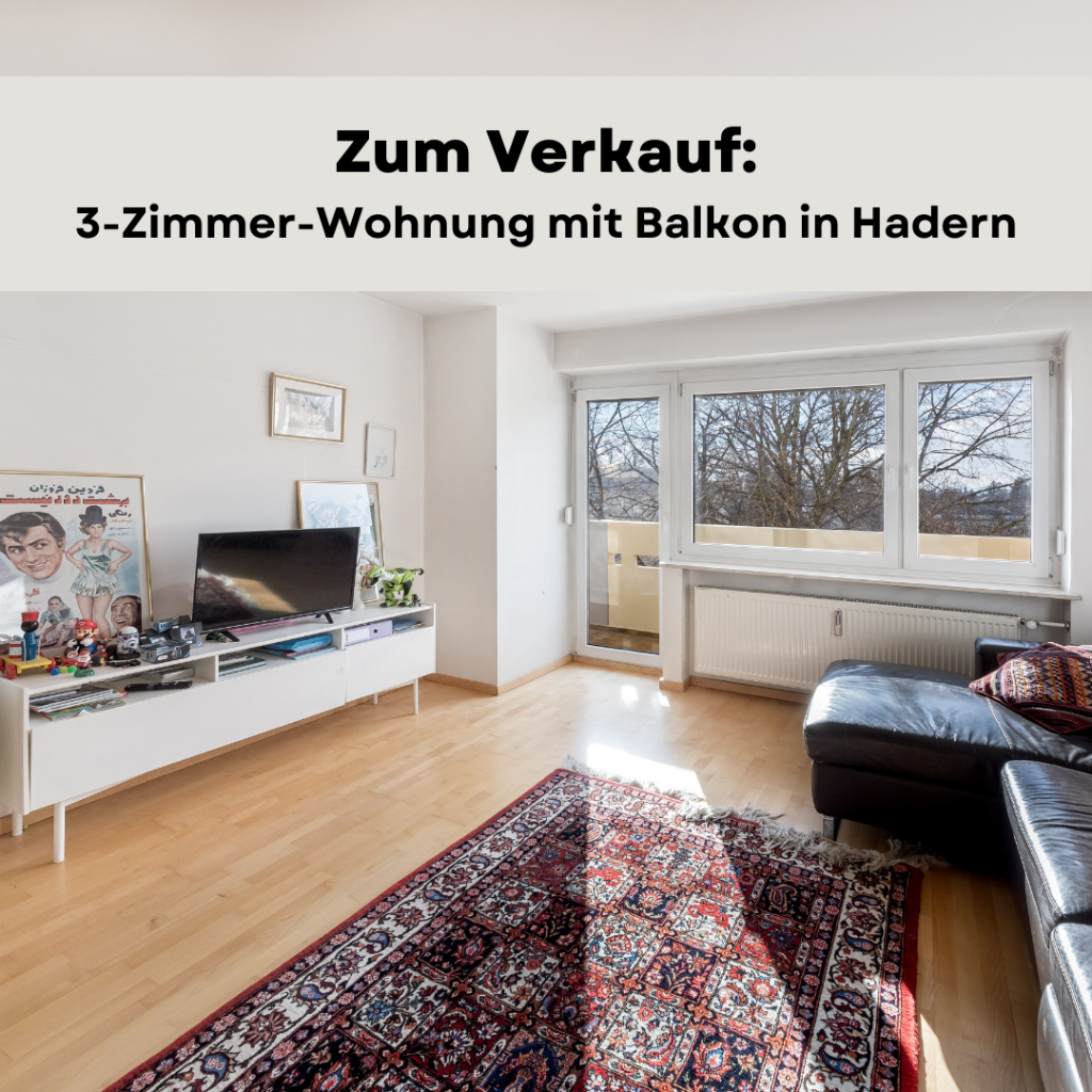 Wandl.Immobilien Matthias Wandl Immobilienmakler München zum Verkauf 3-Zimmer-Wohnung mit Balkon in Hadern