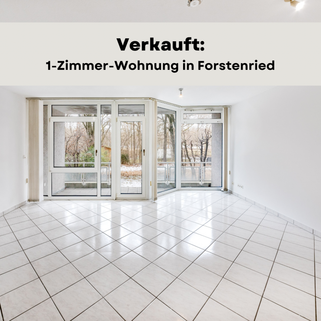 Wandl.Immobilien Matthias Wandl Immobilienmakler München Verkauft 1-Zimmer-Wohnung mit großem Garten in München-Forstenried