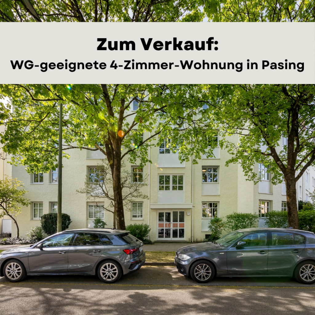 Wandl.Immobilien Matthias Wandl Immobilienmakler München Zum Verkauf: WG-geeignete 4-Zimmer-Wohnung in Pasing