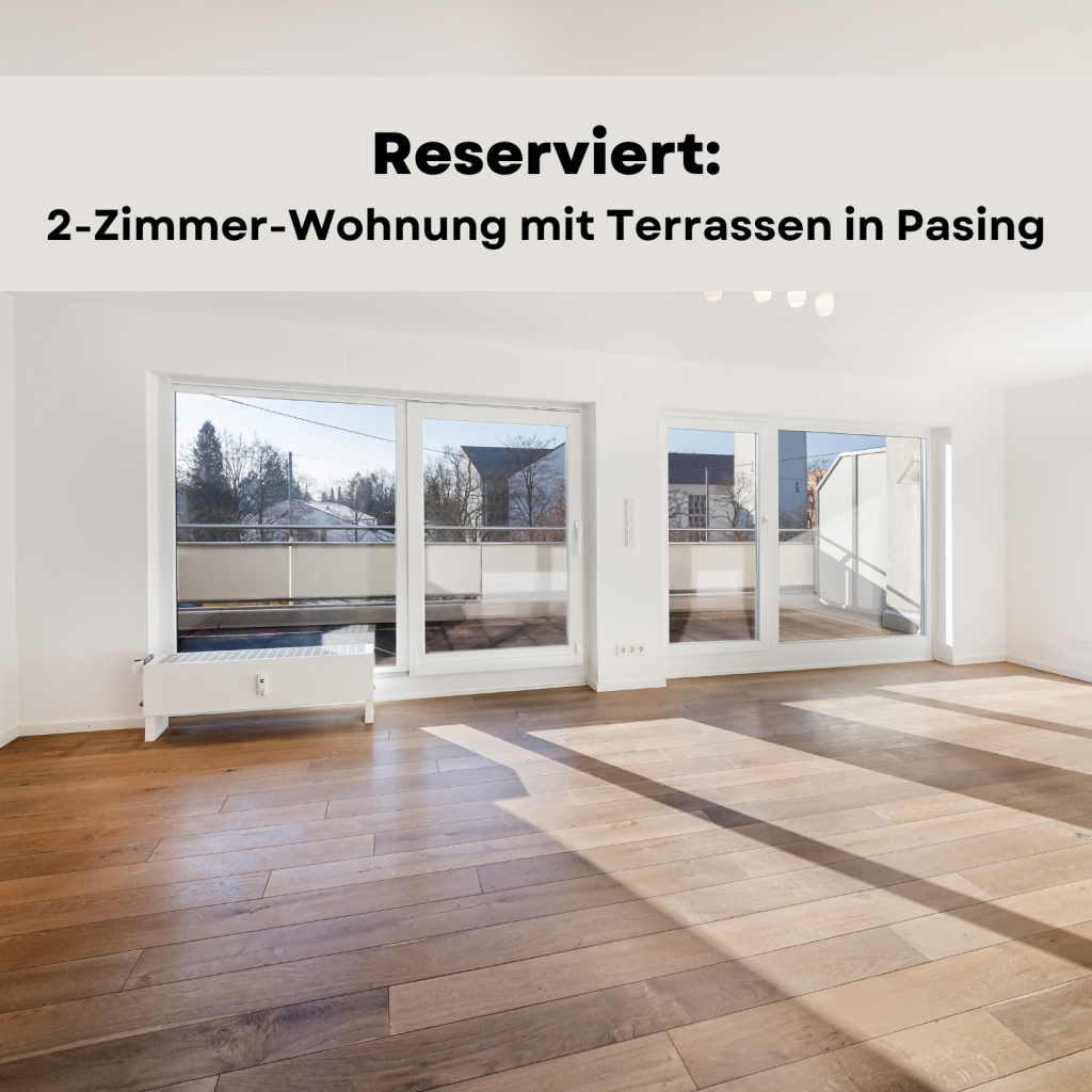 Wandl.Immobilien Matthias Wandl Immobilienmakler München zum Verkauf Moderne 2-Zimmer-Wohnung in München-Pasing
