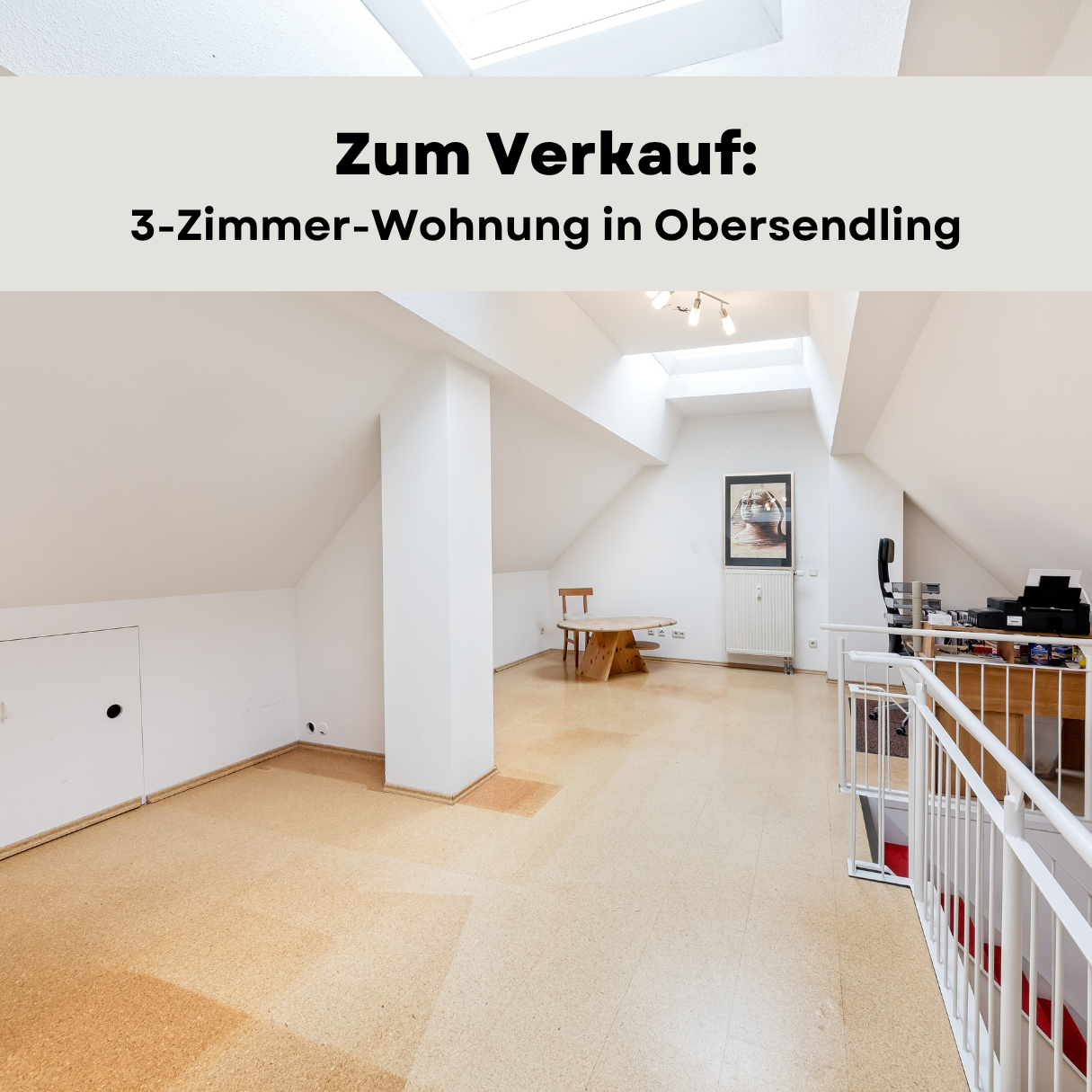 Wandl.Immobilien Matthias Wandl Immobilienmakler München Zum Verkauf Große 3-Zimmer-Galeriewohnung mit Loggia und Tiefgaragenstellplatz in München-Obersendling