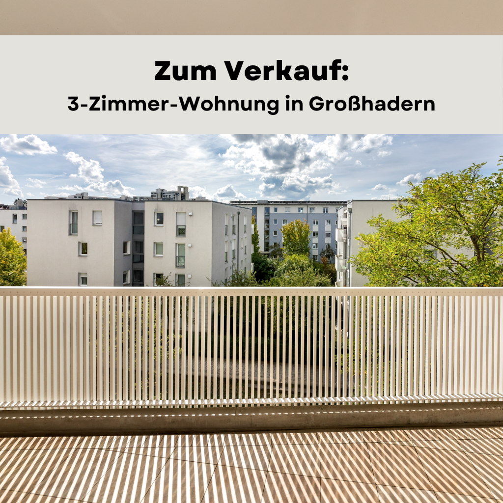 Wandl.Immobilien Matthias Wandl Immobilienmakler München Zum Verkauf: bezugsfreie 3-Zimmer-Wohnung mit Loggia in München-Großhadern
